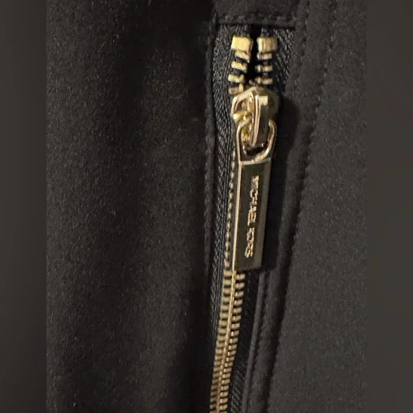 Michael Michael Kors Black Moto-Inspired Softshell Jacket tagged Large - Picture 5 of 7